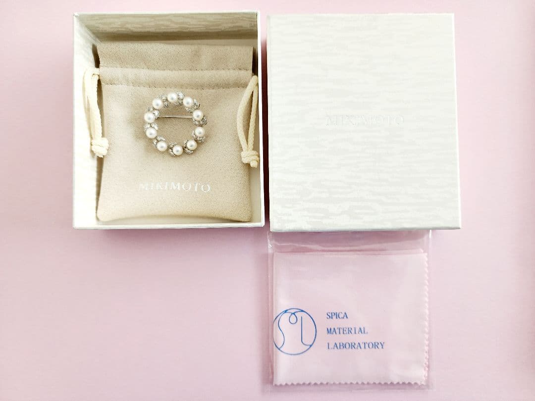 ミキモト ブローチ　ミキモト サークル ブローチ　ミキモト パール ブローチ