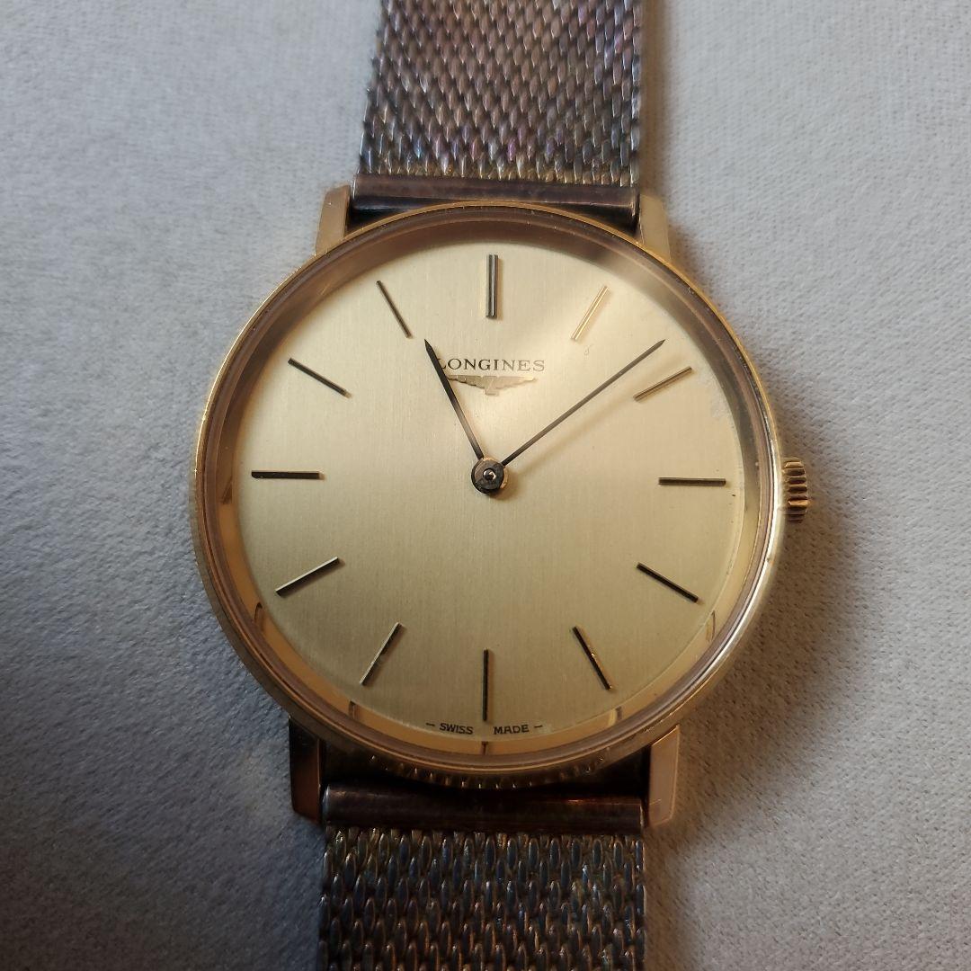 Longines ロンジン ゴールド メッシュ 手巻き時計