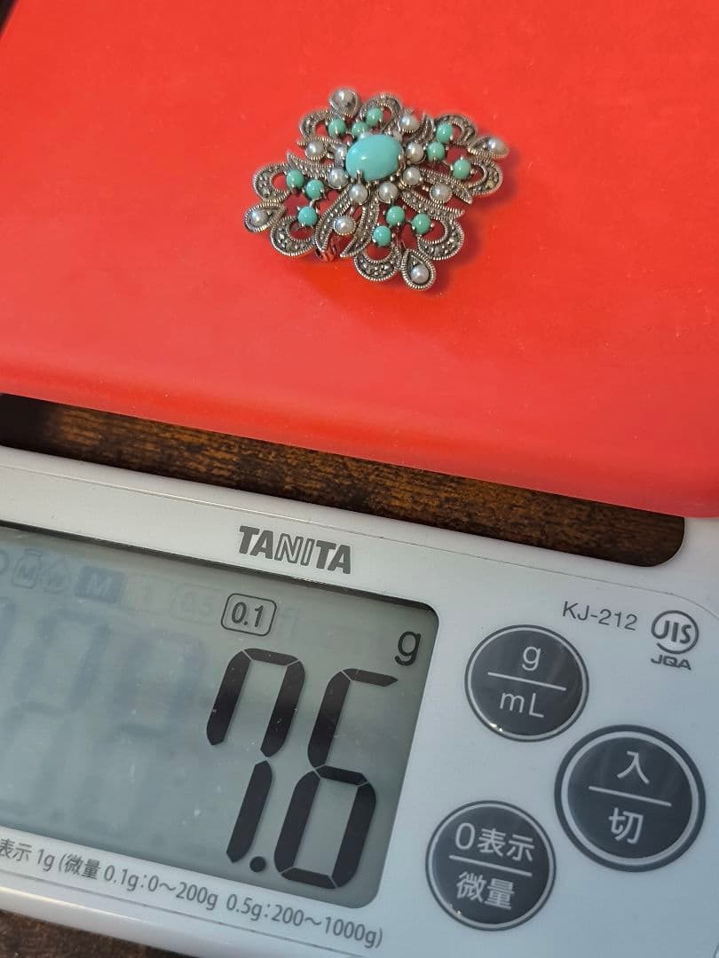 碌山 ROKUZAN ロクザン シルバー925 ターコイズ ブローチ