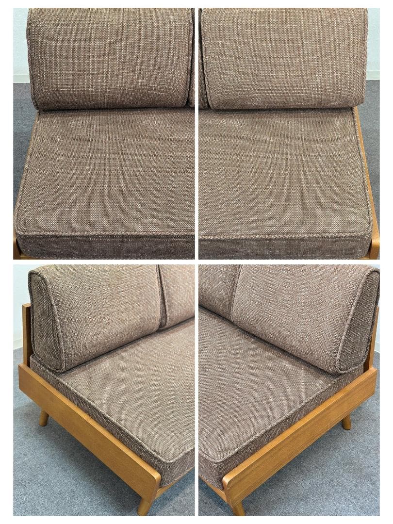 人気アイテム■ウニコ■アルベロ　2Pソファ＋オットマン　北欧ヴィンテージスタイル