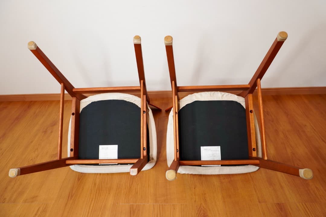 ACTUS H.W.F マホガニー エクステンションテーブル&チェア2脚