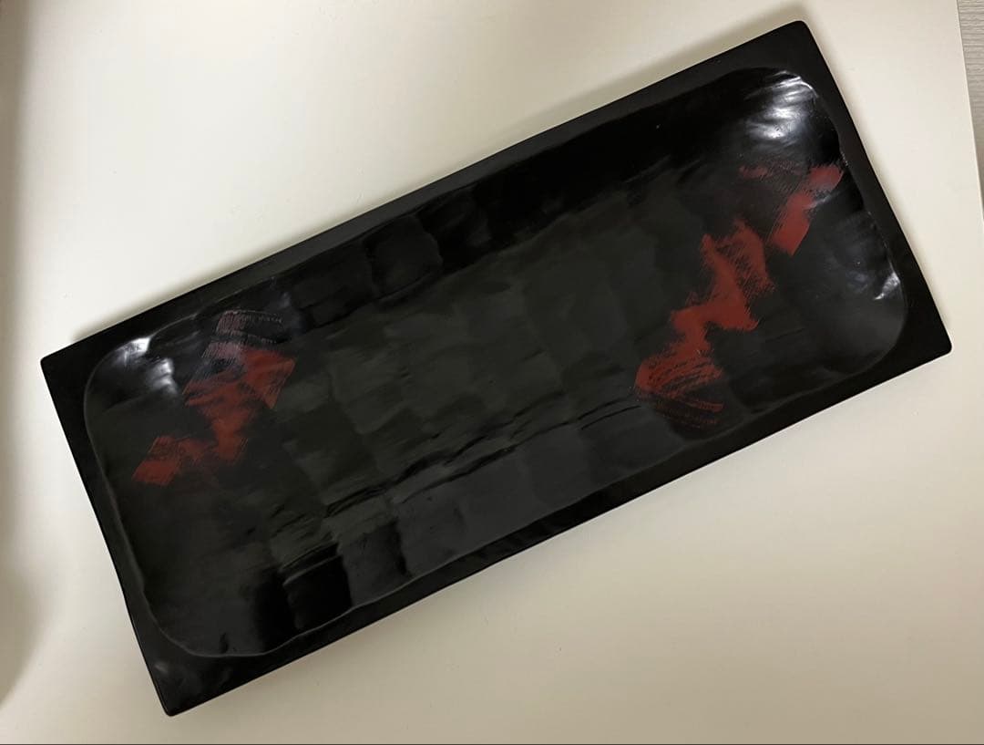 太田修嗣　長皿　トレイ　お皿　漆　漆器