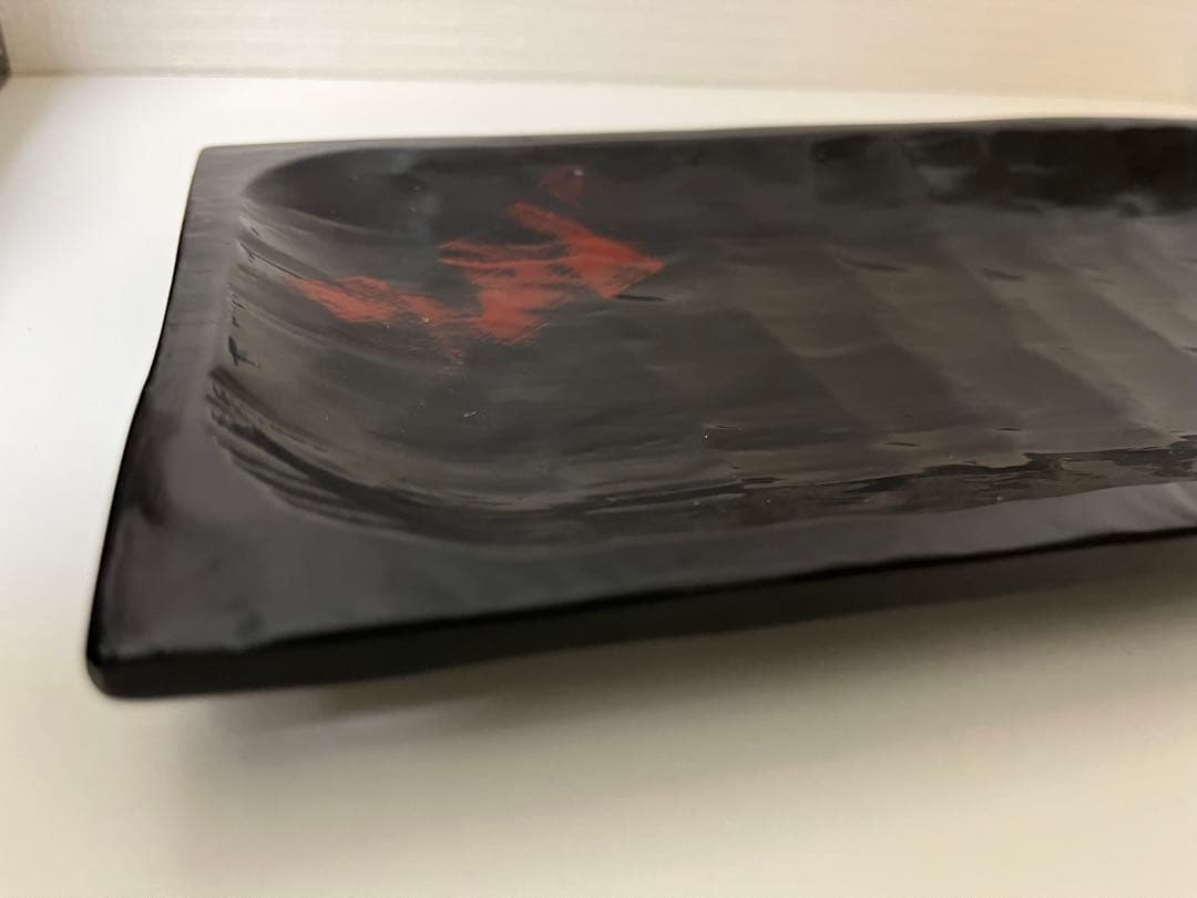 太田修嗣　長皿　トレイ　お皿　漆　漆器