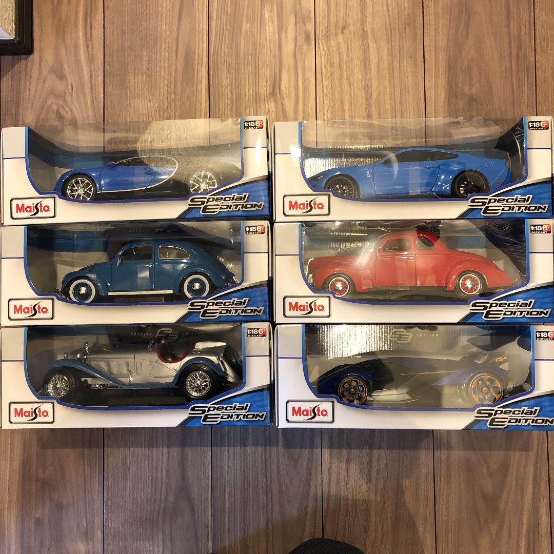 マイスト　1/18maisto VW アルファ　フォード　ブガッティ　マスタング