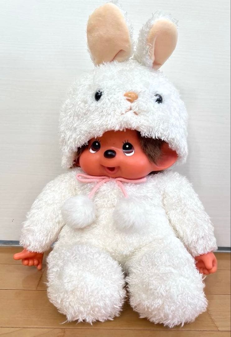 レア！レトロ！monchhichi モンチッチ L うさぎ　ぬいぐるみ