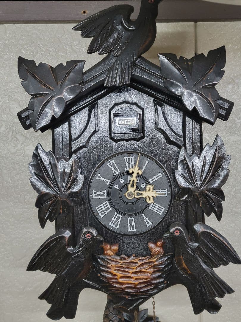 ケ*ン様 希少　ヴィンテージ　Tezuka Poppo #143 重錘式　鳩時計