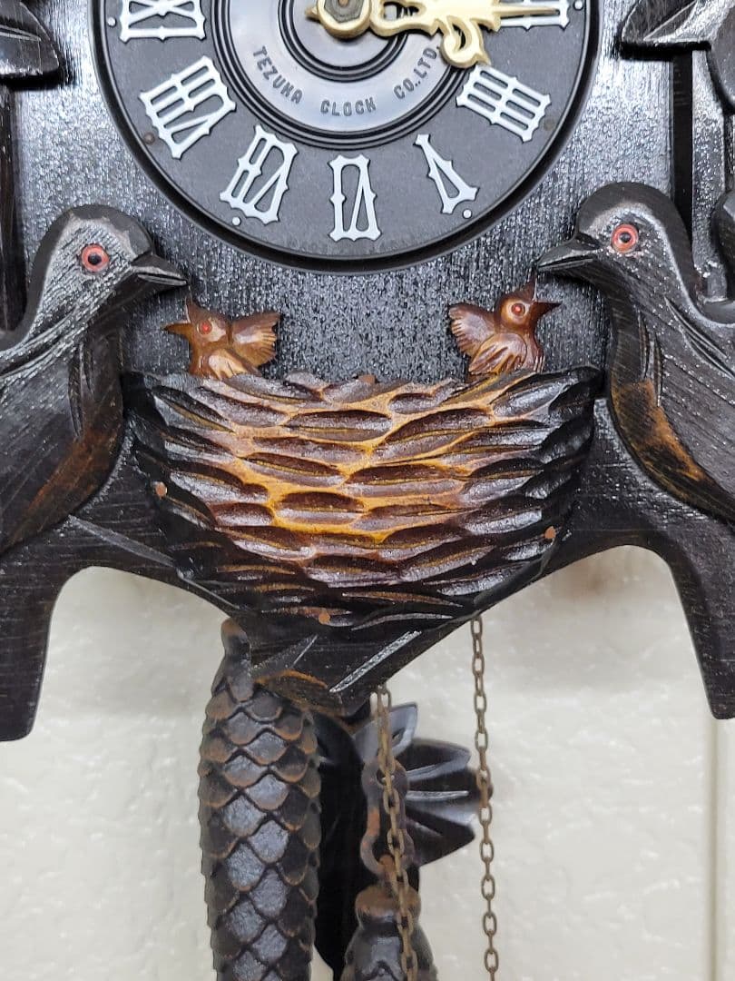 ケ*ン様 希少　ヴィンテージ　Tezuka Poppo #143 重錘式　鳩時計