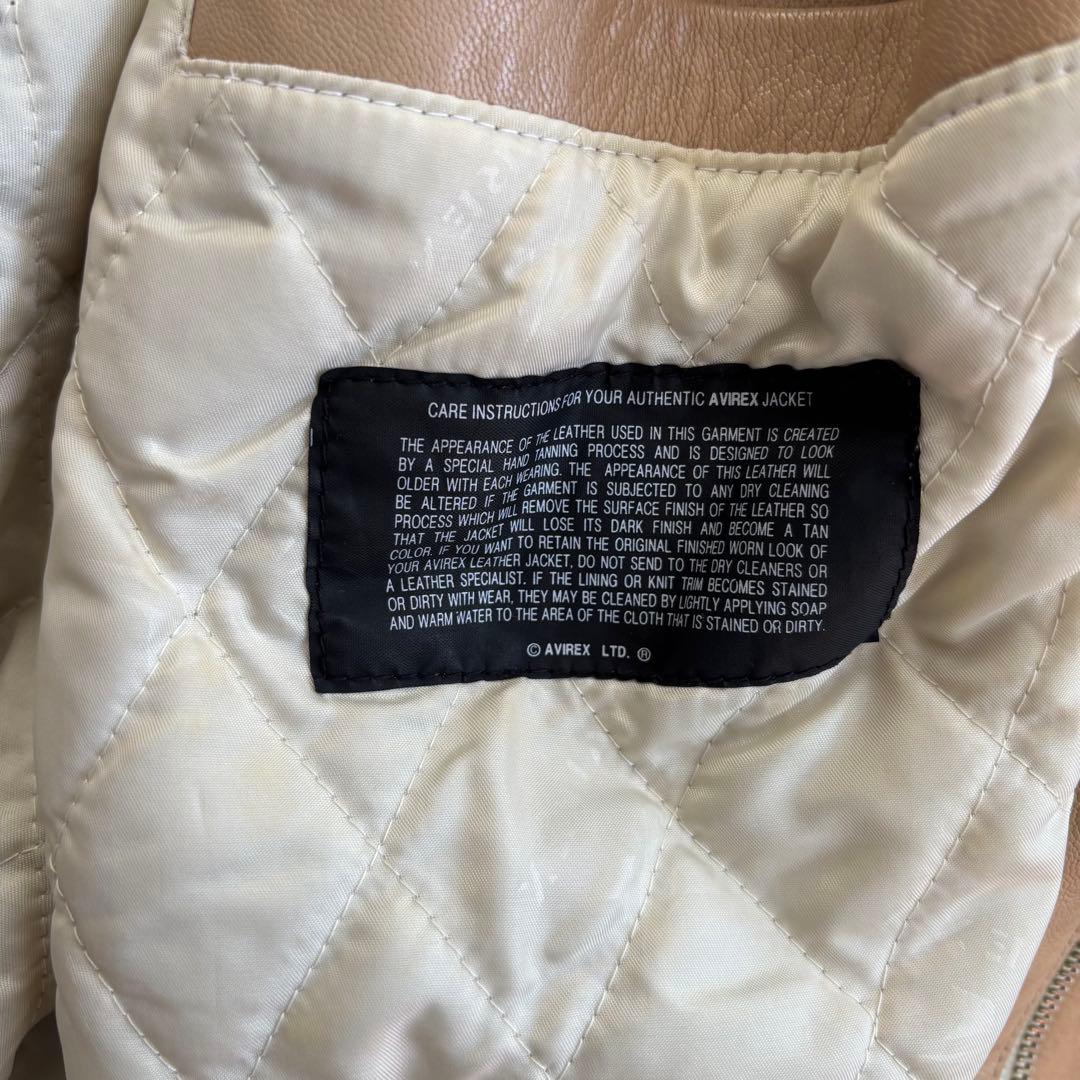 レア　AVIREX ハイローラー アビレックス レザージャケット サイズM
