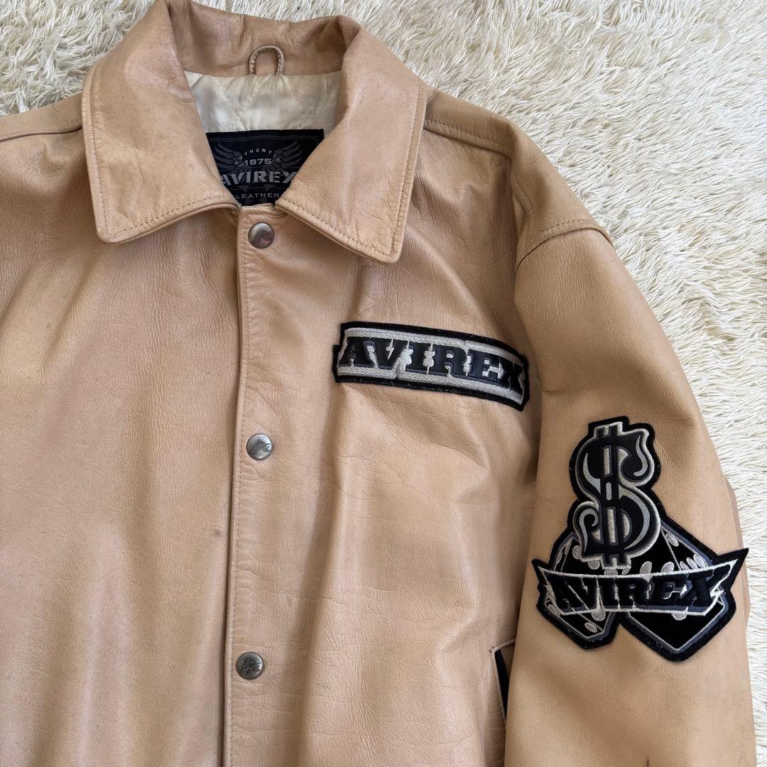 レア　AVIREX ハイローラー アビレックス レザージャケット サイズM