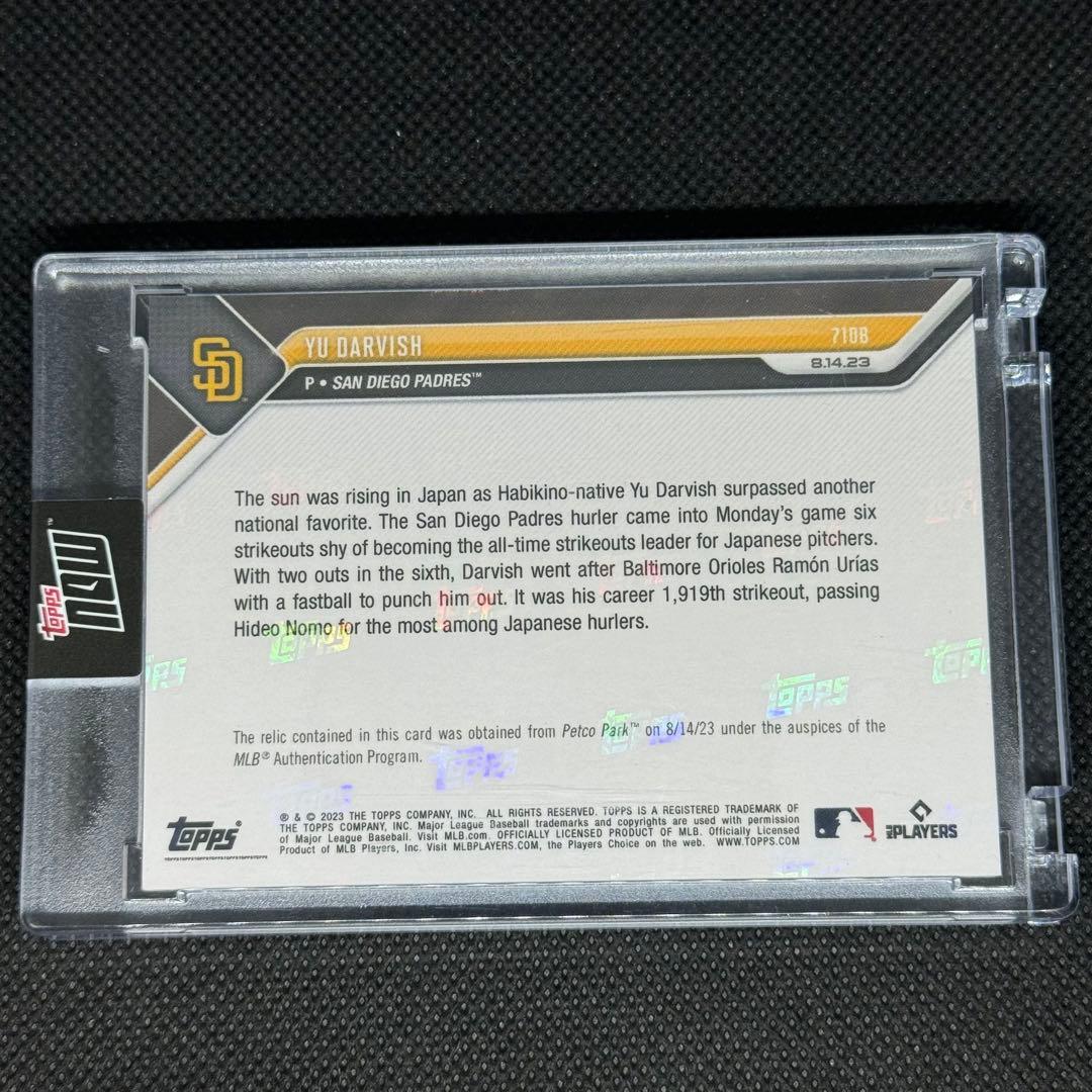 Topps Now パドレス ダルビッシュ 日本人最多奪三振記録更新 49シリ