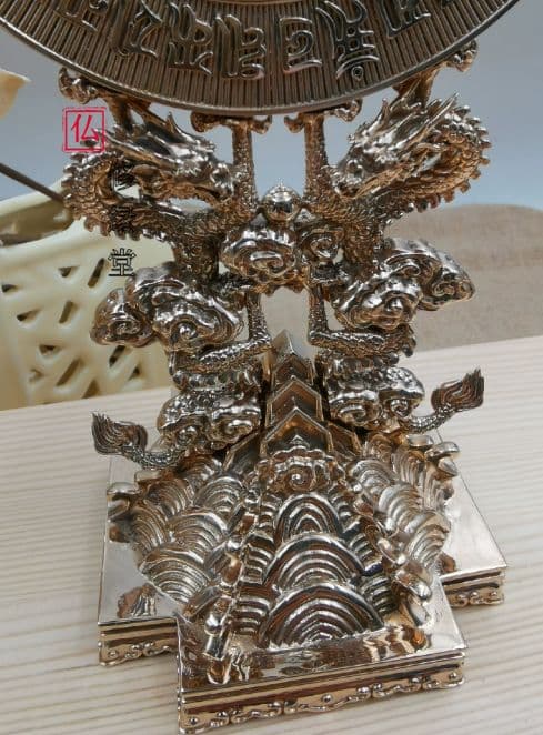 【修縁堂】密教法具古美術品 準提鏡 大きいサイズ 辟邪 開運 芸品 置物法器法具