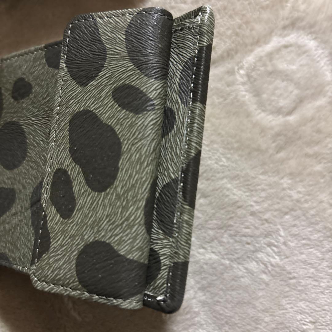 USED HIROKOHAYASHI コラボラツィオーネ二つ折り財布　亀甲柄　緑