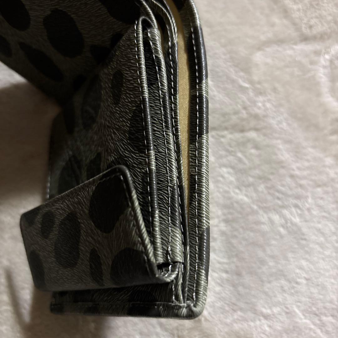 USED HIROKOHAYASHI コラボラツィオーネ二つ折り財布　亀甲柄　緑