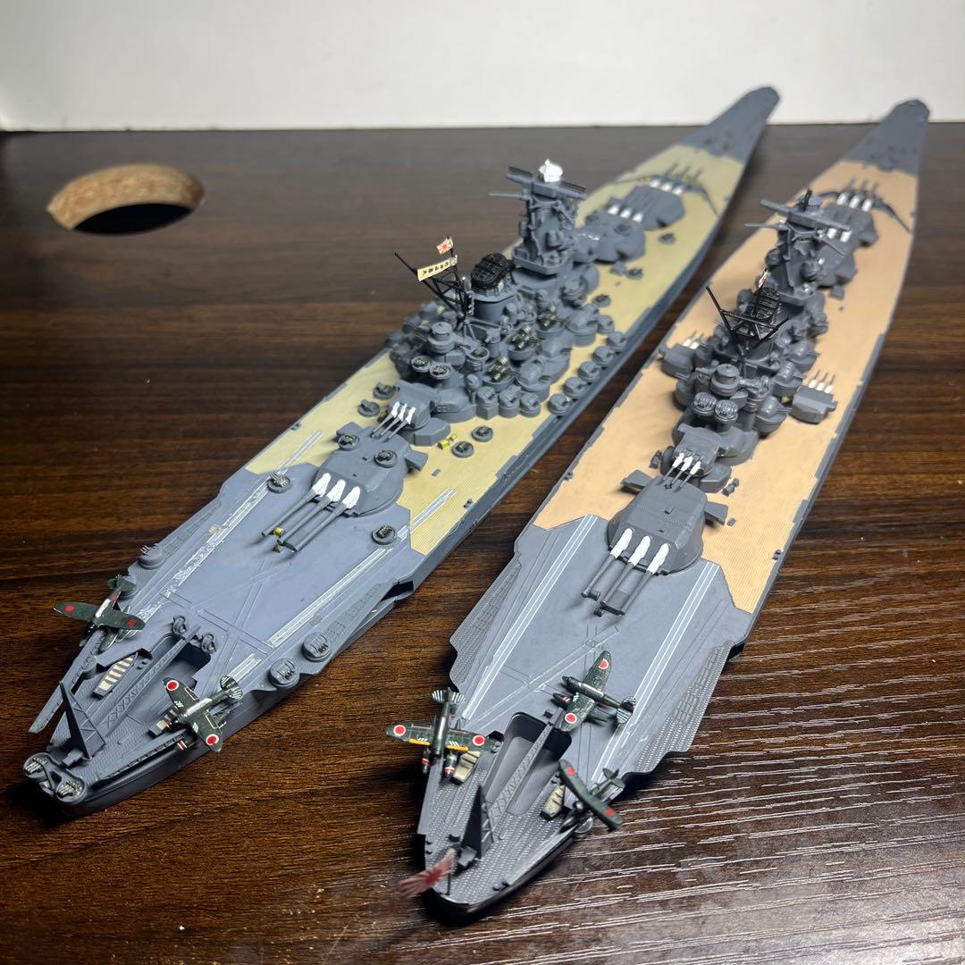 1/700 日本海軍　戦艦大和・武蔵　2隻セット