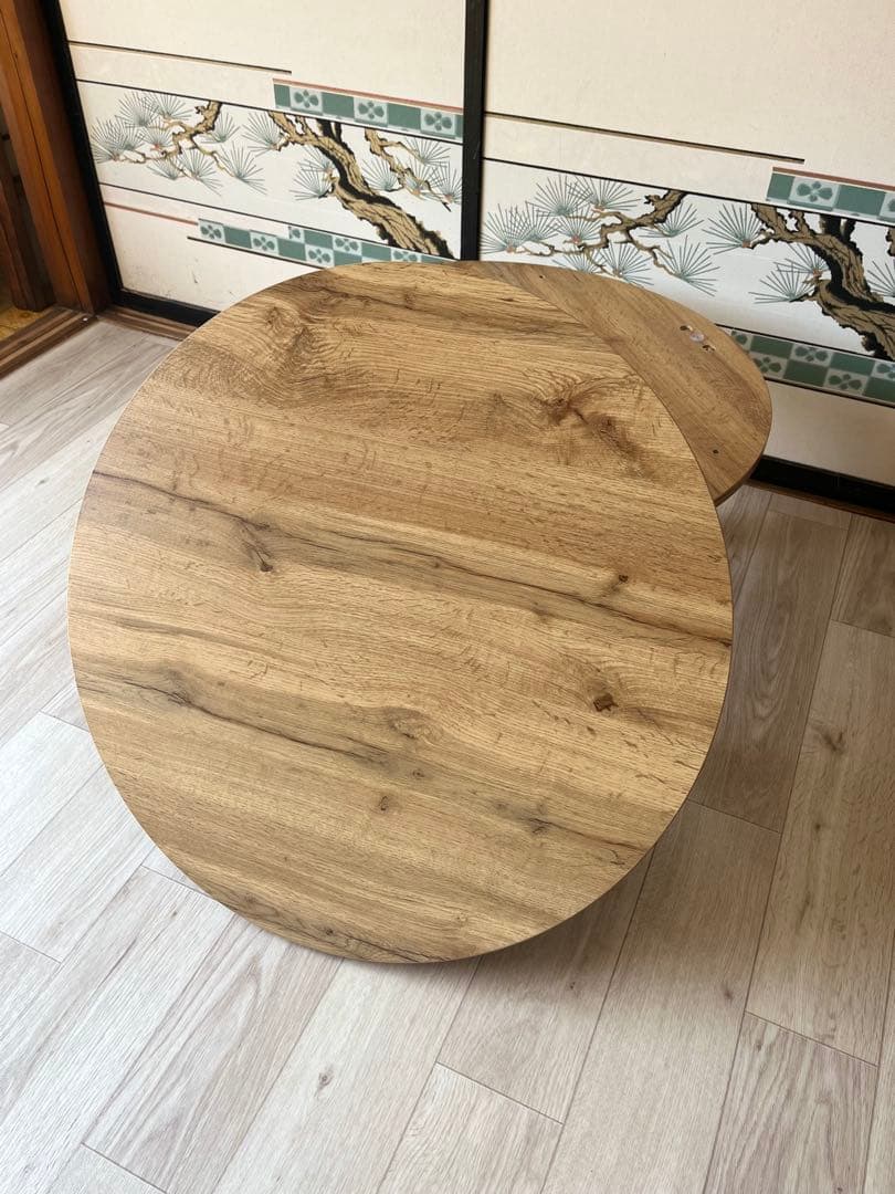 ぼん家具 円形こたつ ナチュラルウッド