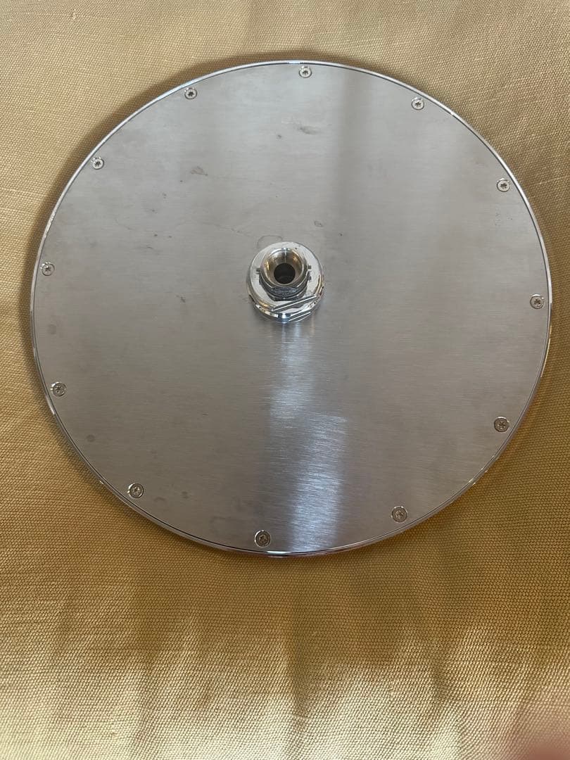 金属製円形シャワーヘッド ドット模様