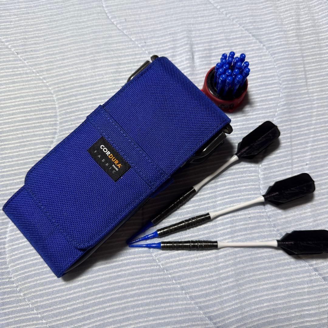 CORBUA ダーツケース 青 3本付き