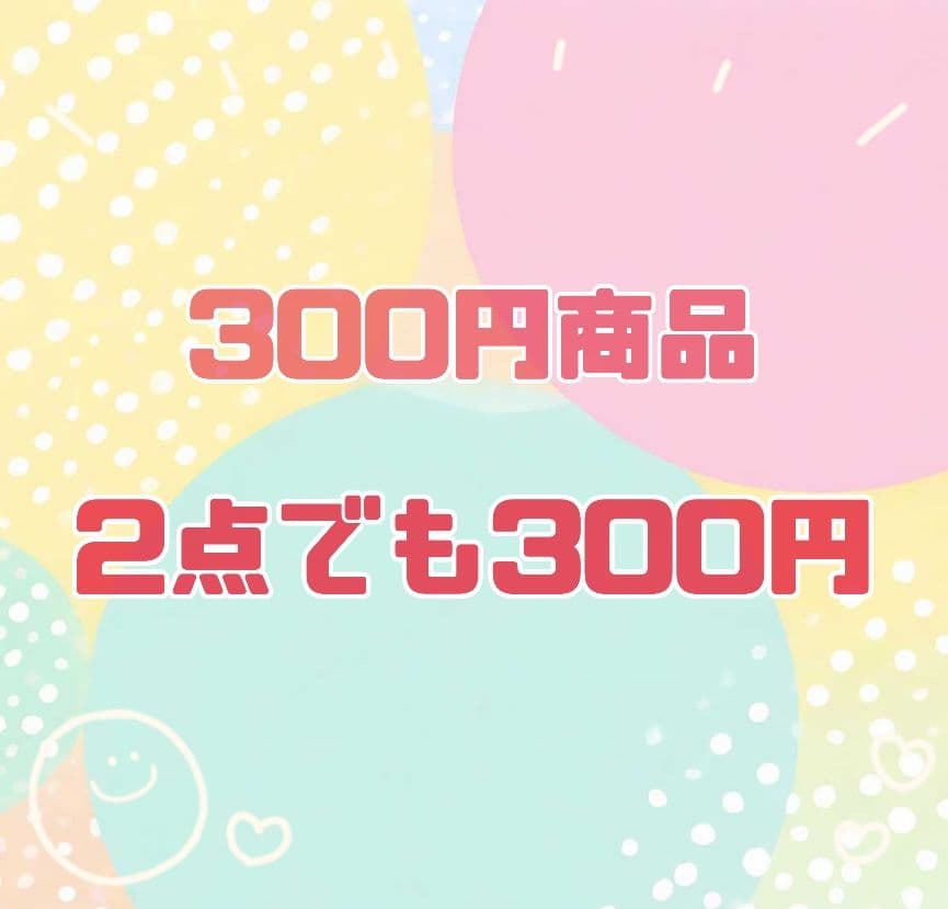 【2点で￥300】※￥300で出品している商品に限ります※