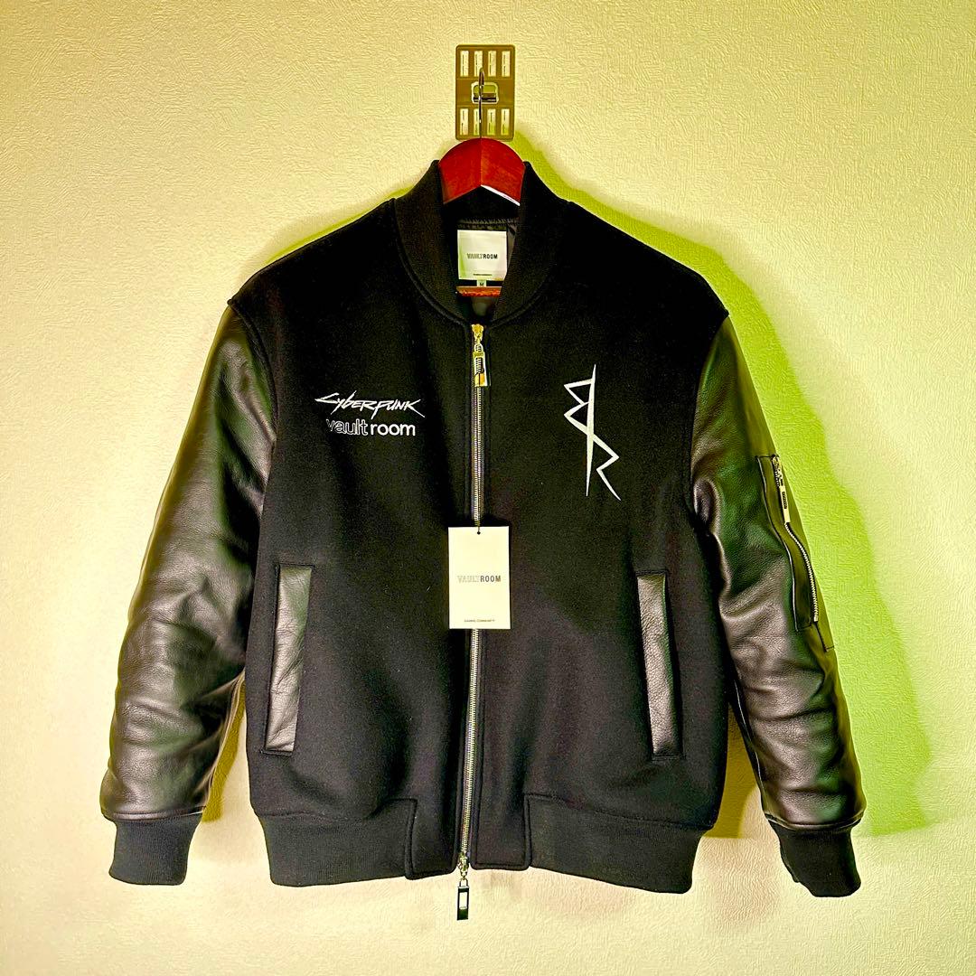 VR× CYBERPUNK LEATHER BOMBER JACKET