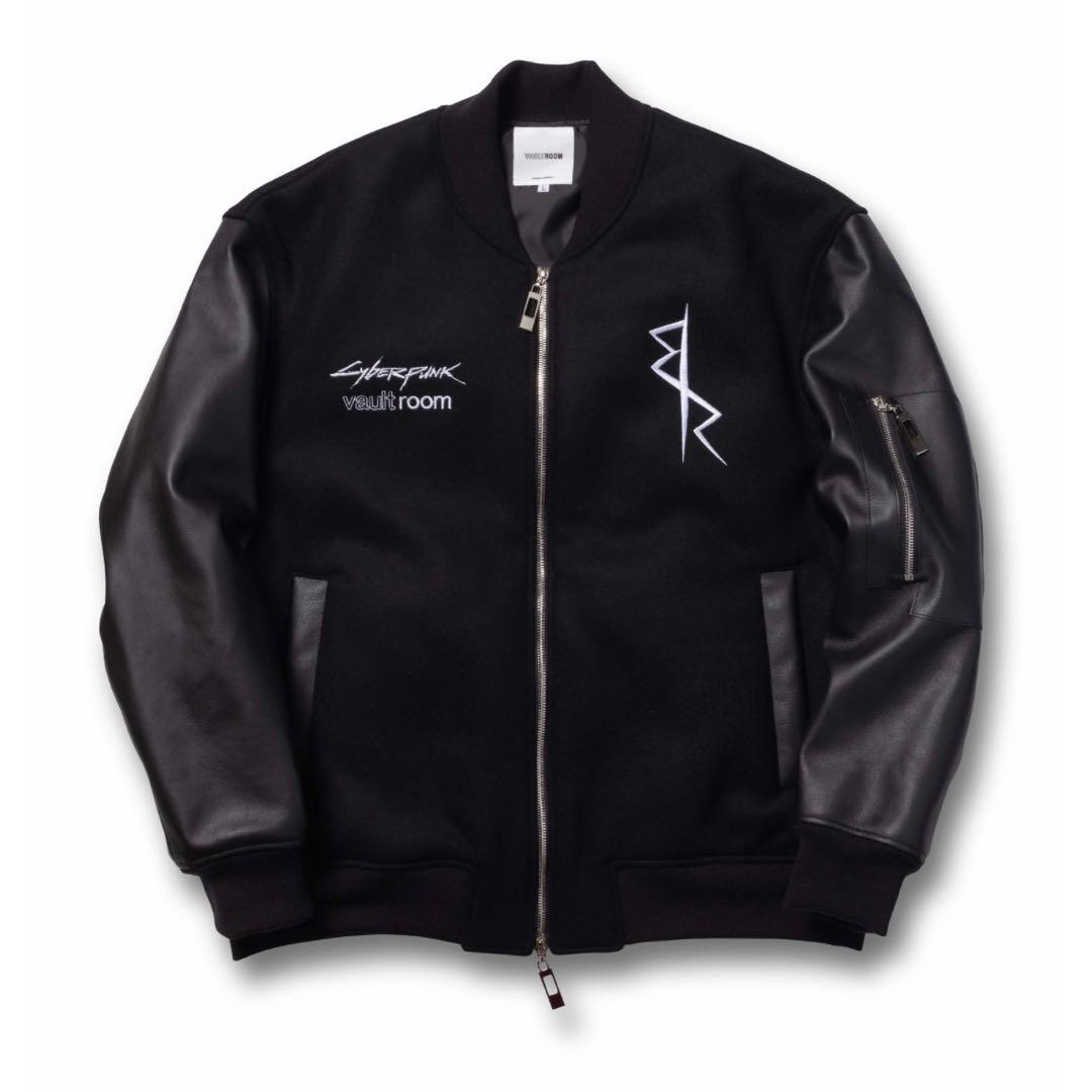 VR× CYBERPUNK LEATHER BOMBER JACKET