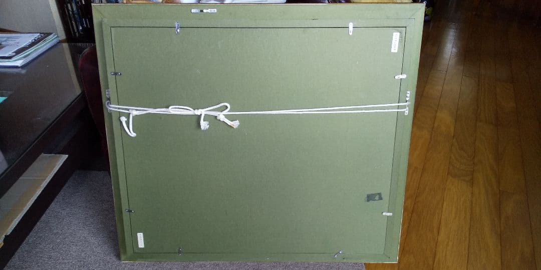 絵画 油絵 ワベ・シゲヨシ 春の花　真作保証　油彩画　桜　スプリング