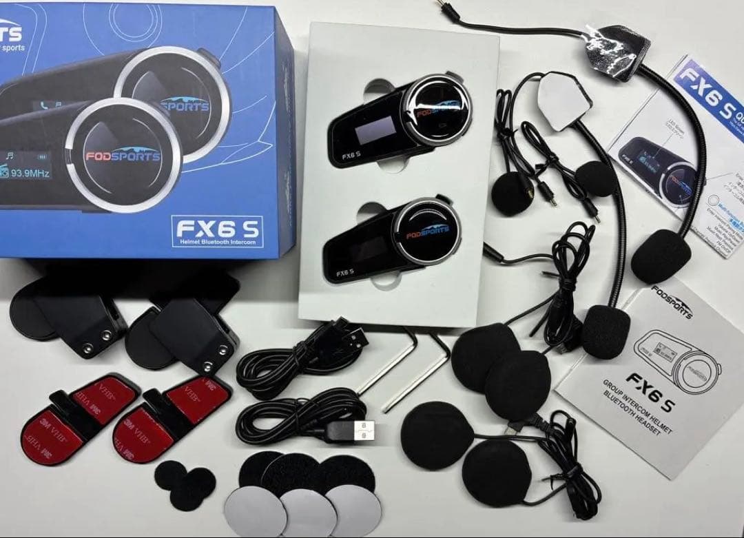 FODSPORTS ★fx6s★バイクインカム★2台セットなのでスグ使えます！