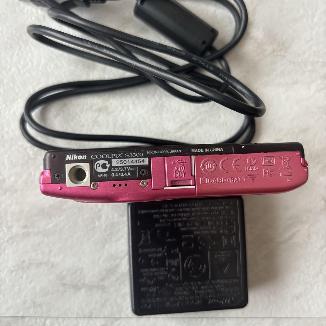 ニコン NIKON COOLPIX S3300 ストロベリーピンク　動作確認済