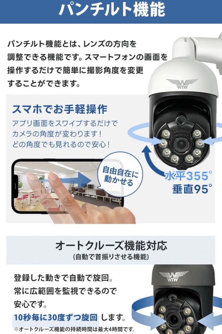WTW みてるちゃん5Plus 防犯カメラ