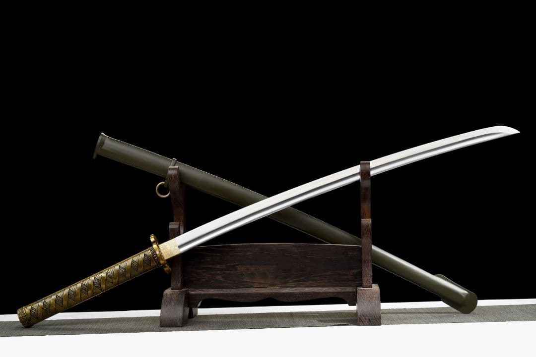 1051-武具 刀装具 日本刀　模造刀 居合刀 武士道 武蔵 鑑賞用 手鍛造打