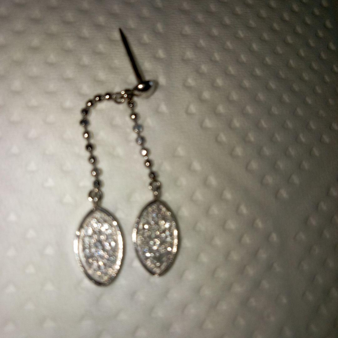 せ*じ様 プラチナ　ダイヤモンド　ピンブローチ　レディース　訳あり