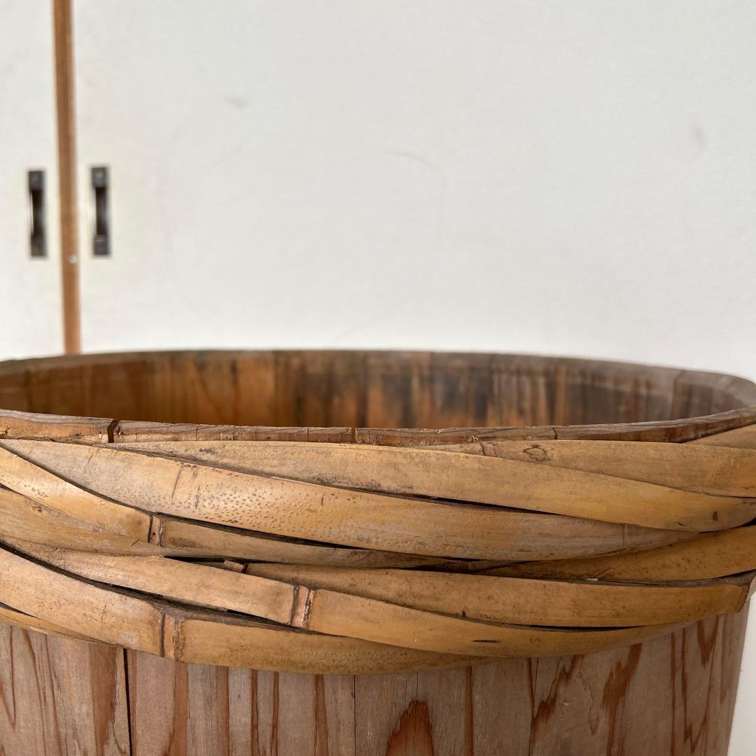 昭和レトロ　木製　樽　酒樽　空樽　古材　古道具　古民具　ビンテージ