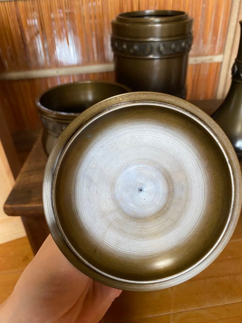 茶道具　皆具　銅製