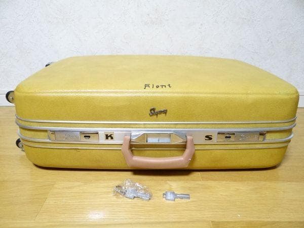 70年代 ビンテージ MARUEM スカイウェイ 海外旅行 スーツケース 鍵付き