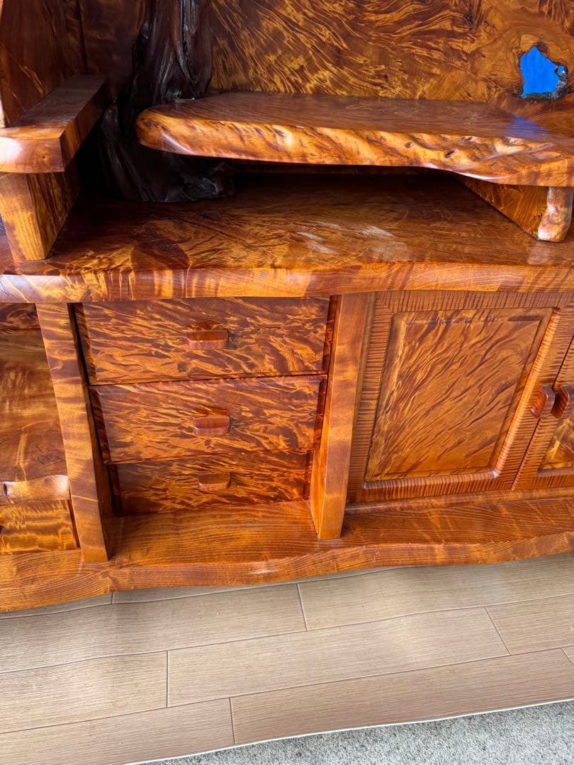 貴重　屋久杉 飾り棚 茶棚 サイドボード リビングボード 茶箪笥