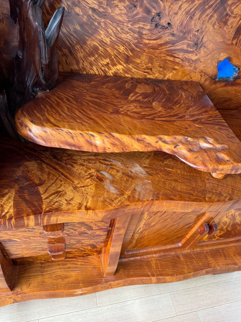 貴重　屋久杉 飾り棚 茶棚 サイドボード リビングボード 茶箪笥