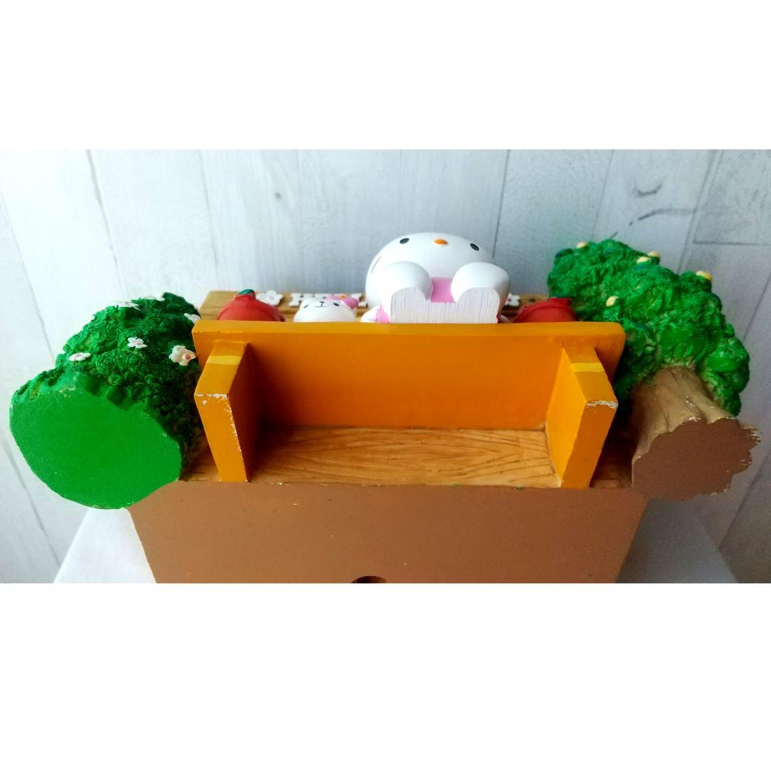 キティ　植木鉢　陶器　フィギュア　置物　ガーデンポット　カバー　うさぎ　花