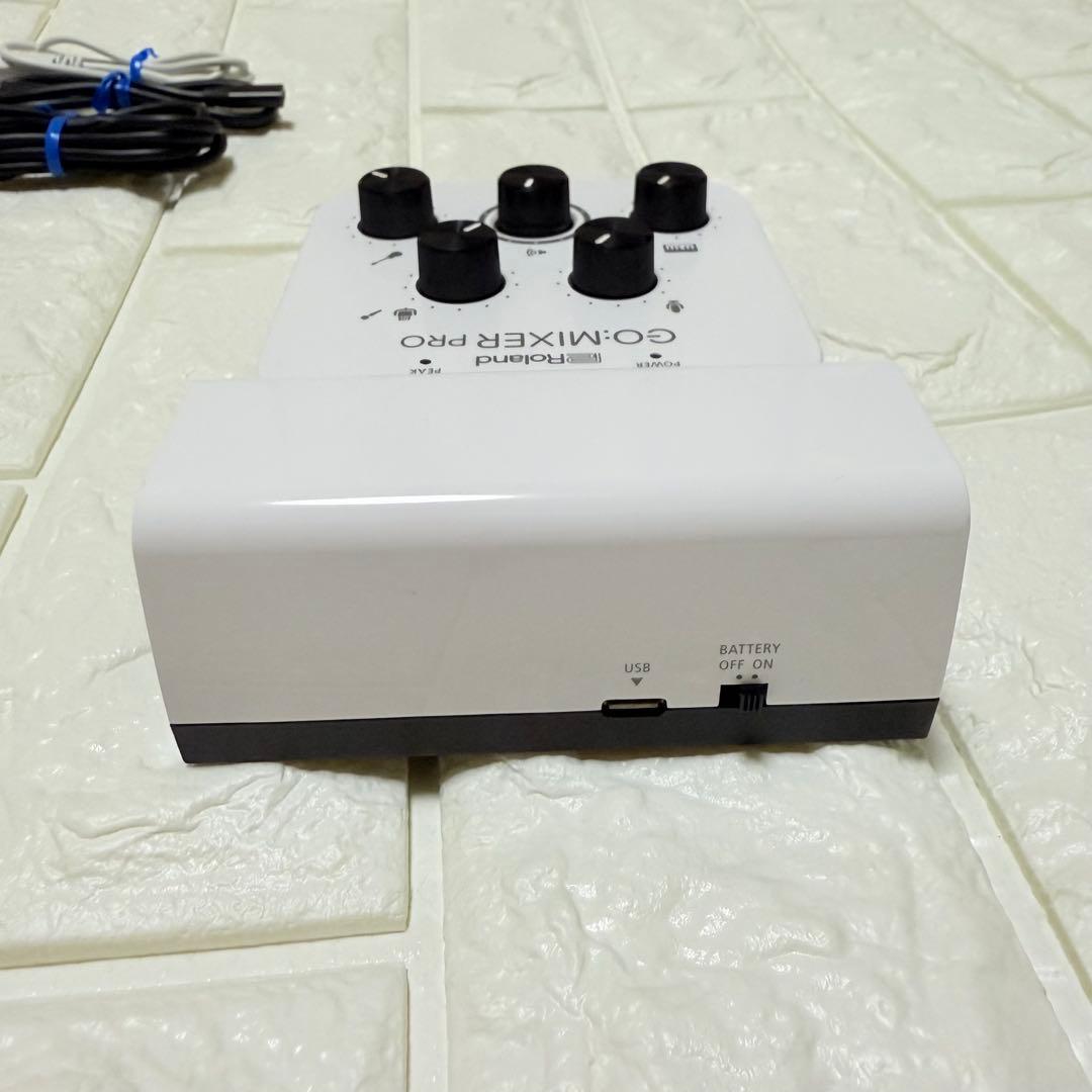 【動作OK/付属品完備】Roland GO:MIXER PRO ホワイト 配信用