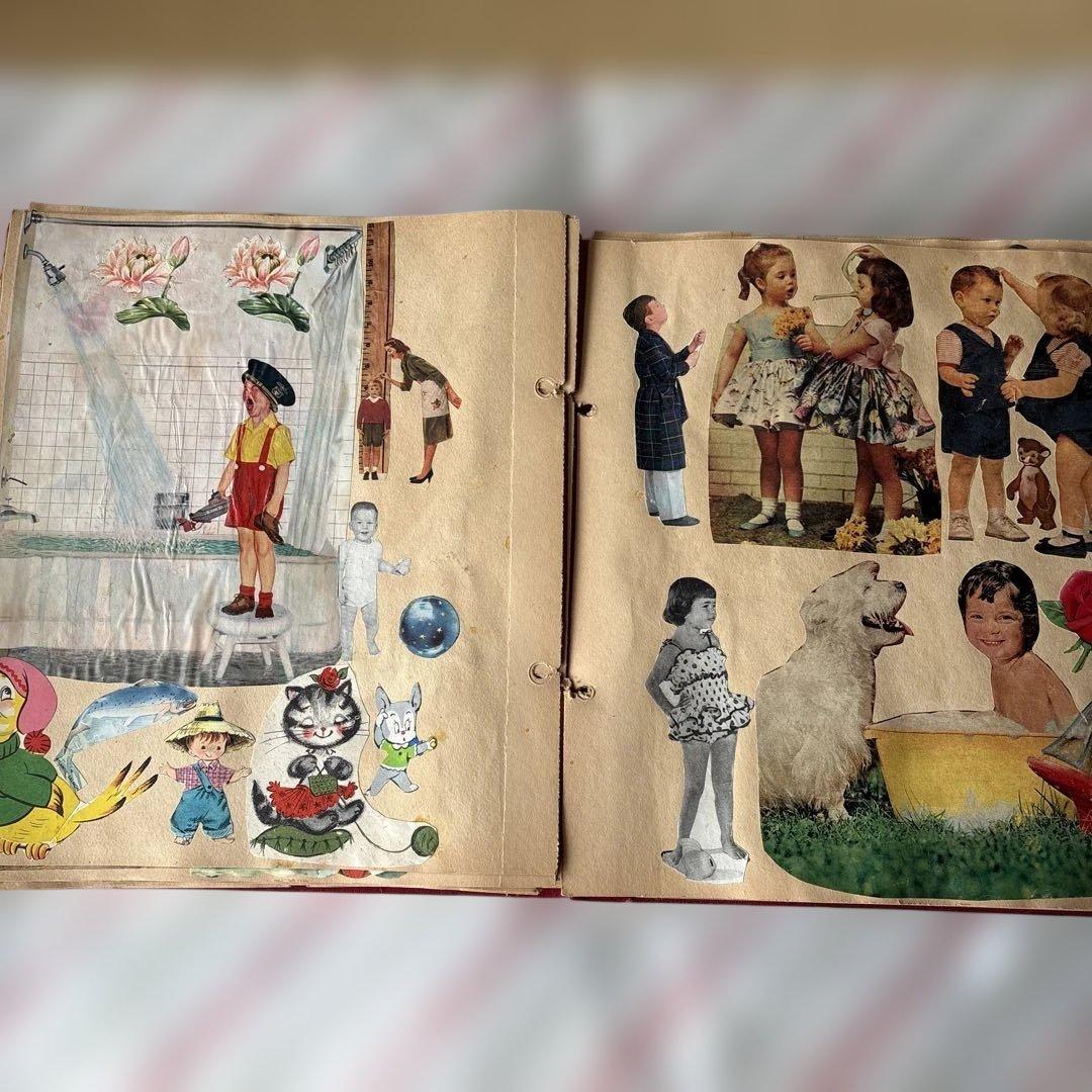 アメリカ　スクラップブック　レトロな紙もの　1960〜70年代