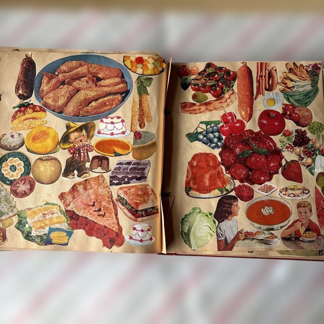 アメリカ　スクラップブック　レトロな紙もの　1960〜70年代