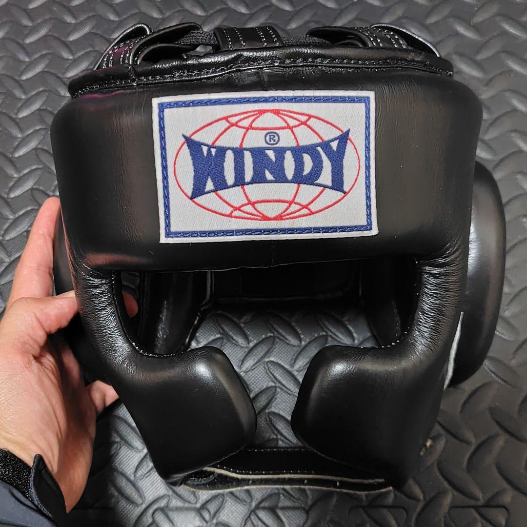 ま*か様 WINDY HP-10 ボクシング ヘッドギア Lサイズ ブラック