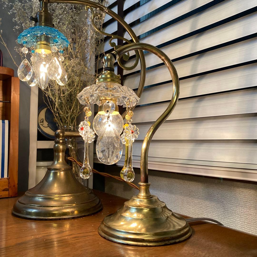 （ご予約）ミニシャンデリア　フランスアンティーク　ミニランプスタンド