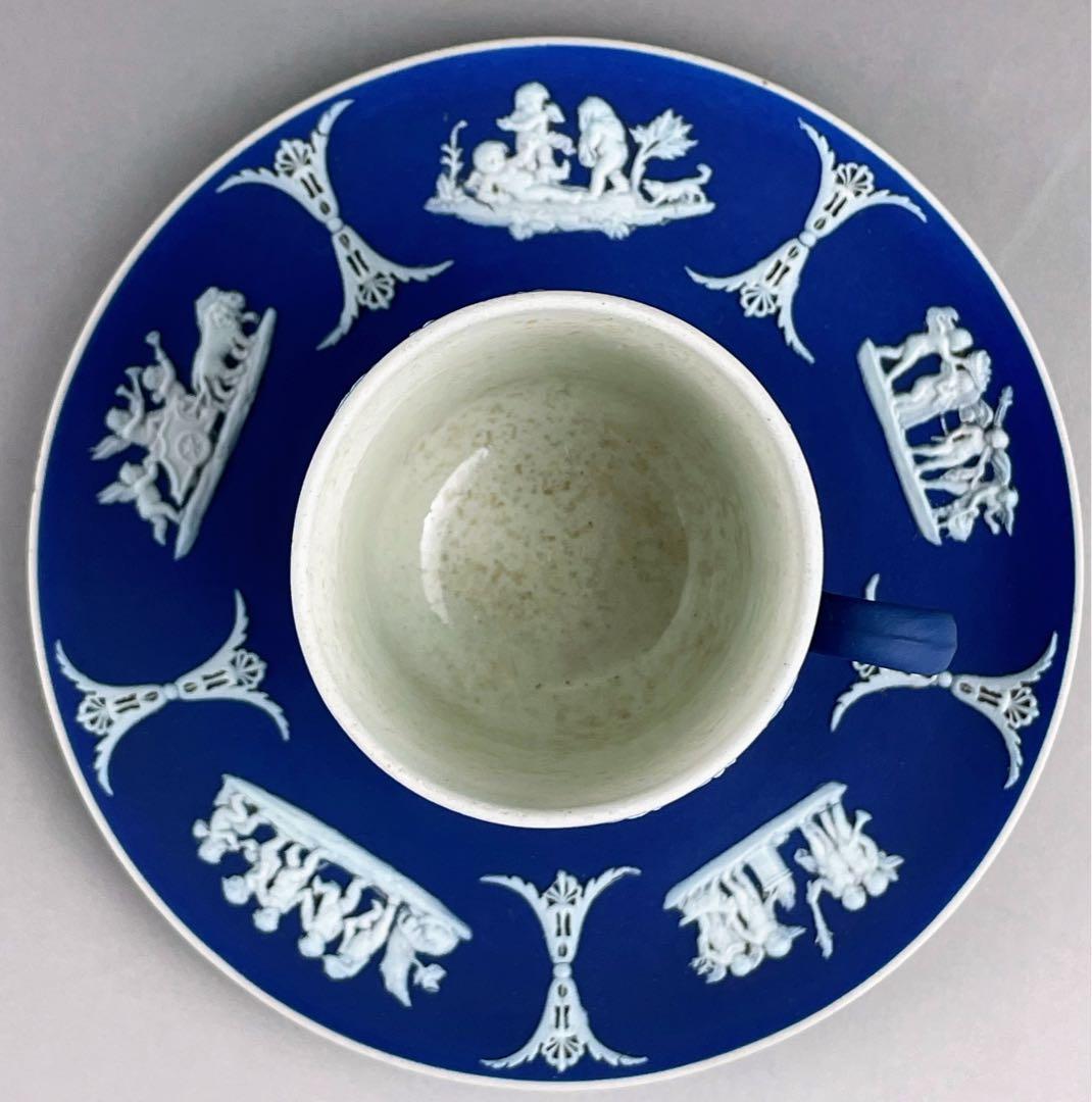 【希少】アンティーク オールドウェッジウッド ジャスパーウェア カップ ソーサー