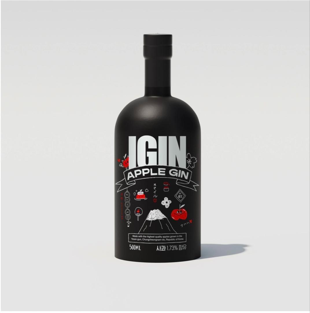 【日本限定】ジン IGIN POPUP APPLE GIN ボトルネックタグ付き