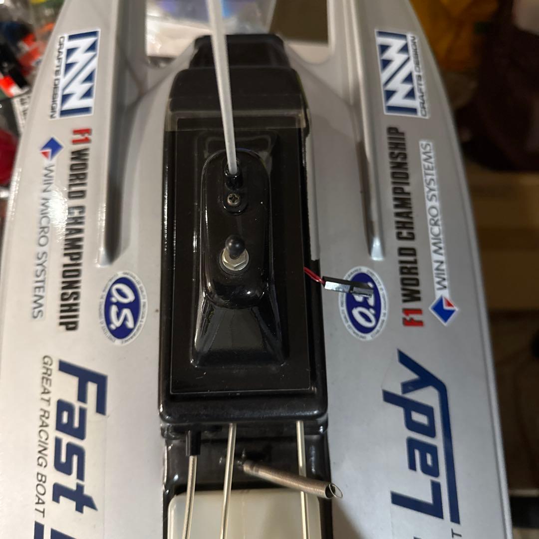 ABCホビー Fast Lady OS MAX XM船外機エンジン付 程度良品