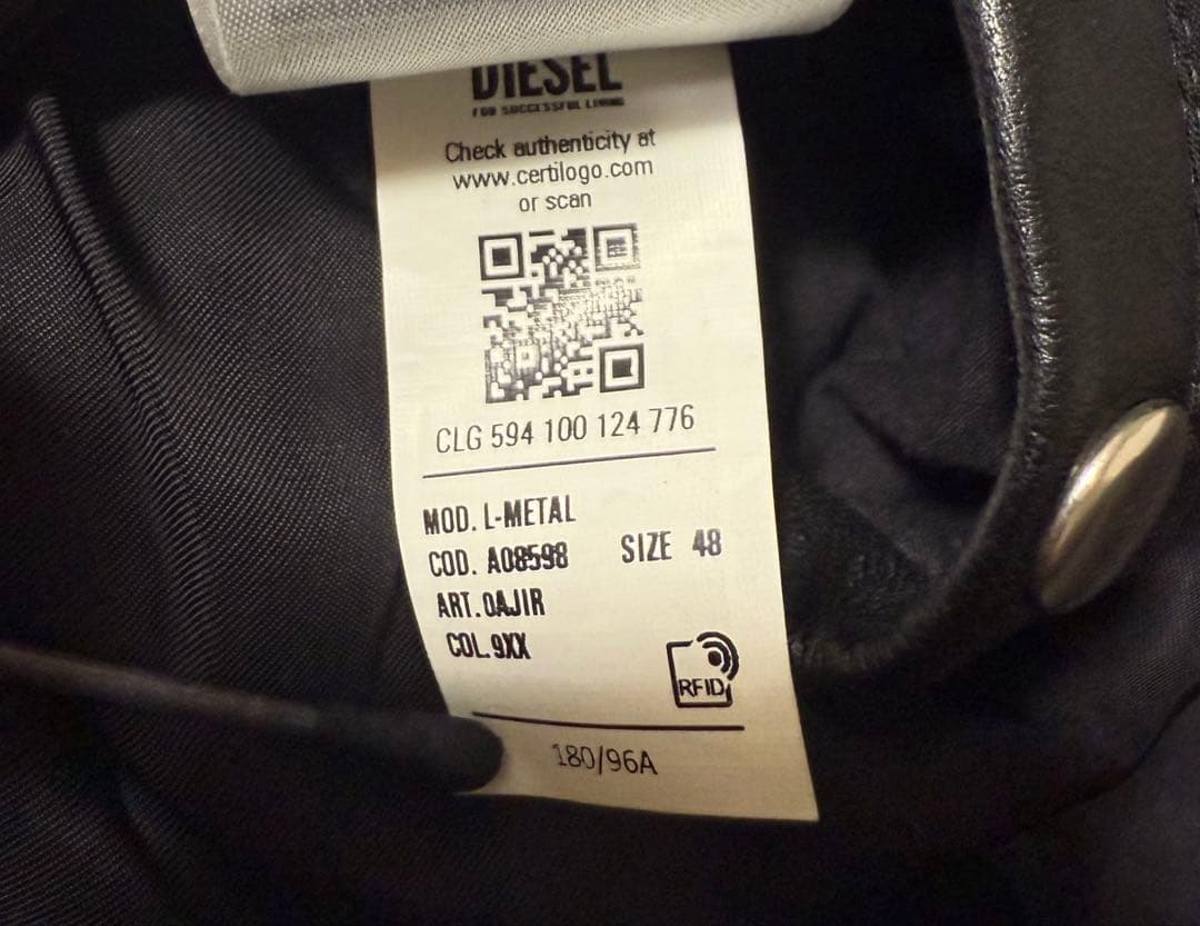 DIESEL ディーゼル L-l シープスキン レザージャケット