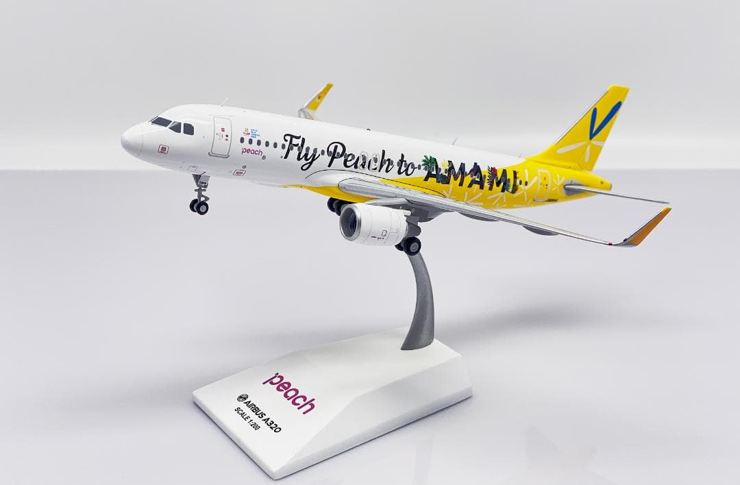 航空機・ヘリコプター Peach A320 JA08VA 1/200