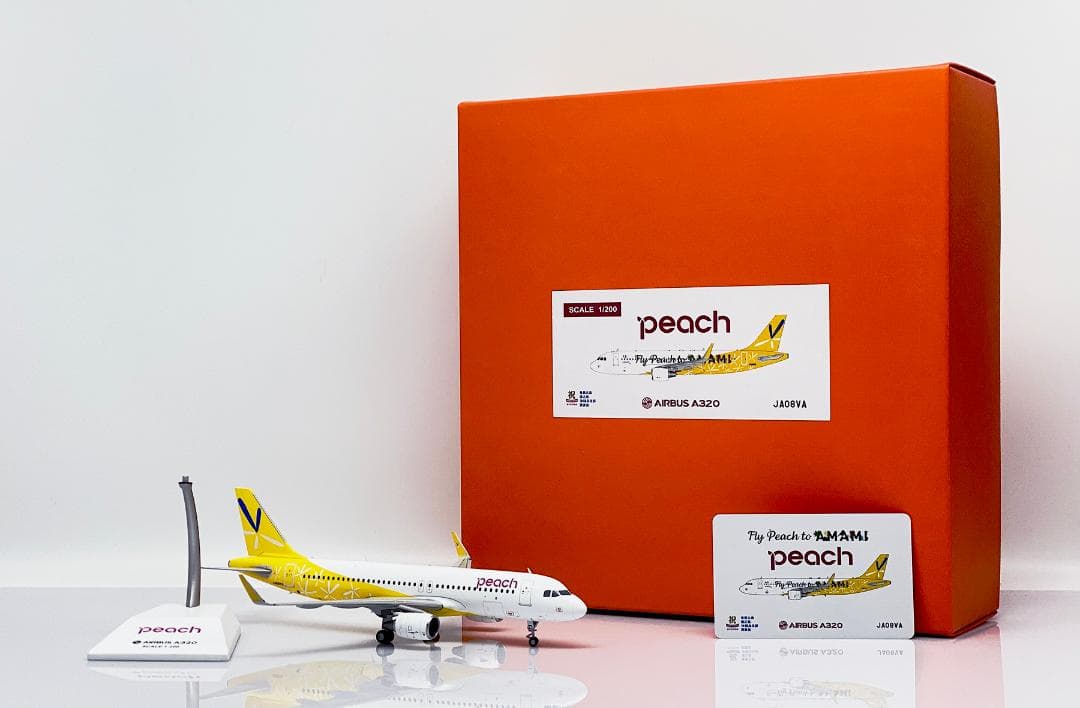 航空機・ヘリコプター Peach A320 JA08VA 1/200