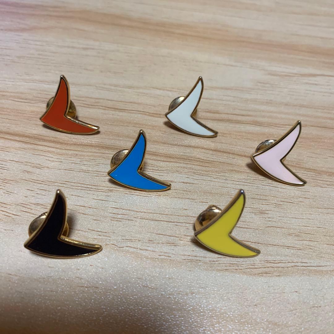 ミナペルホネン bird ピンバッジ 6色セット バード ブローチ