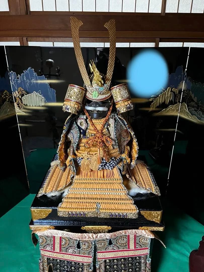 五月人形　大将人形　兜