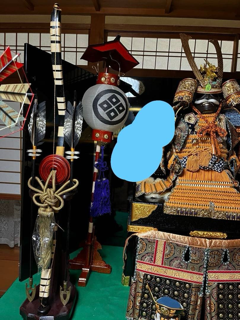 五月人形　大将人形　兜